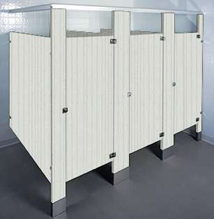 Vapor Strandz Laminate Bathroom Stalls